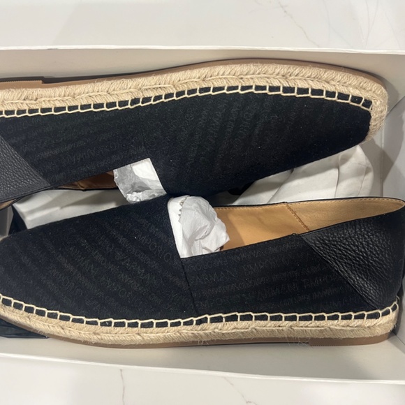New Emporio Armani espadrilles black
